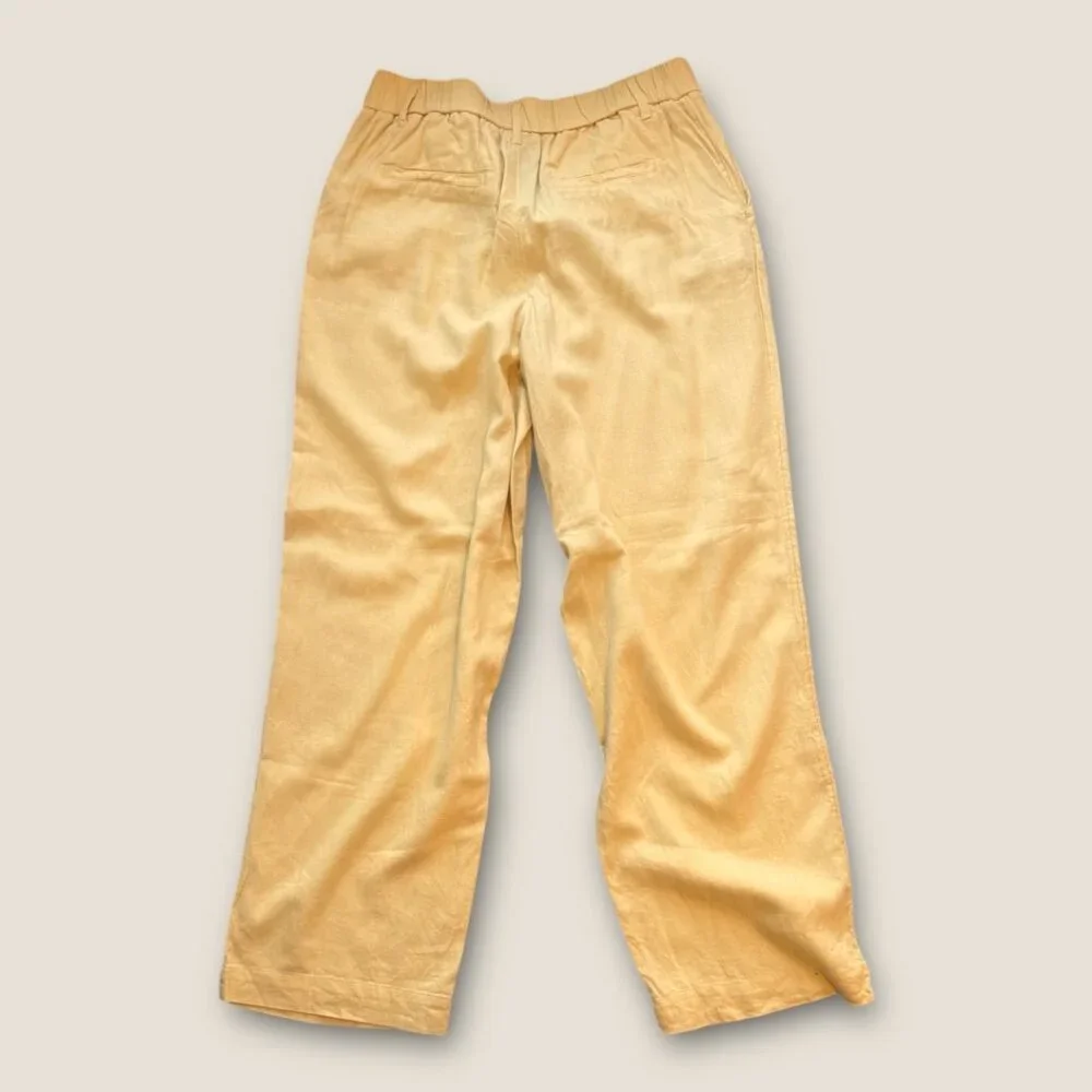 A New Day Yellow Linen Blend Pants - women's 6 - Picture 6 of 9